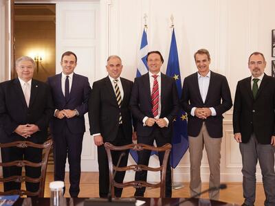 Μητσοτάκης – Κατσανιώτης υποδέχθηκαν αντ...