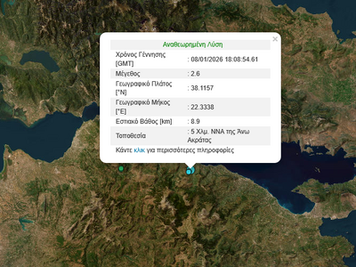 Σεισμός 2,6 Ρίχτερ ανησύχησε την Αιγιάλεια