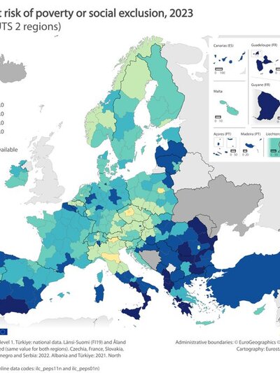 Eurostat: Η Δυτική Ελλάδα αντιμέτωπη με την φτώχεια και τον κοινωνικό αποκλεισμό