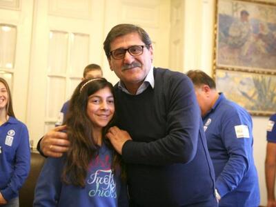 Ο Δήμαρχος Πατρέων δέχθηκε τους αθλητές ...