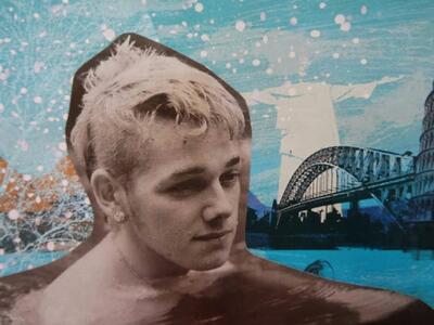 Nikos Vatopoulos, To Galazio Agori, 65 x...