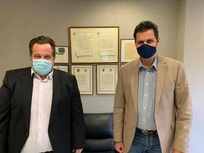 Επίσκεψη Πέτρου Ψωμά στο Δημαρχείο Ηλιούπολης