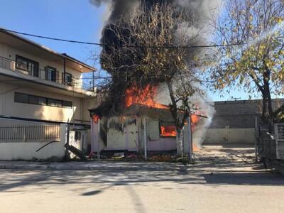 Μεγάλη κινητοποίηση για φωτιά στο Αγρίνιο