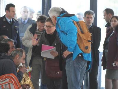 Διασωθέντες που έχουν μεταφερθεί στην Κέρκυρα