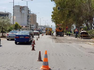 Αλλάζει ο ασφαλτοτάπητας στα όρια των γρ...