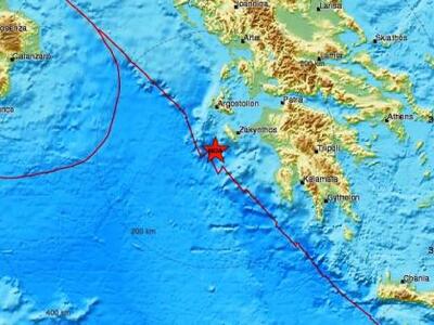 Σεισμική δόνηση 4,4 βαθμών Ρίχτερ στο Ιό...