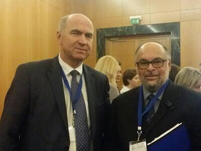 Ο Νίκος Τζανάκος με το Δήμαρχο της ρωσικ...