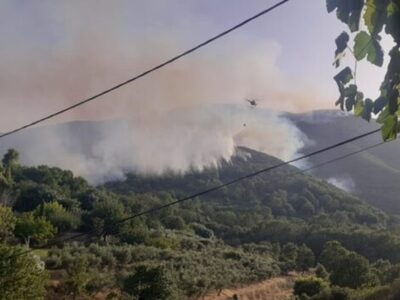 Φωτιά στην Κέρκυρα: Μάχη με τις αναζωπυρ...