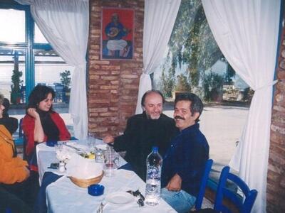 Με τον φίλο Διονύση Καρατζά