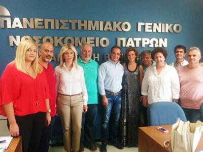 Πάτρα: Περιοδεία της ΝΟΔΕ Αχαΐας στο νοσ...