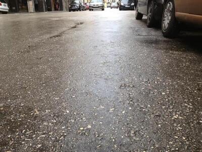 Πάτρα: Επικίνδυνοι οι δρόμοι όταν βρέχει...