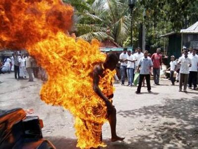 32χρονος Θιβετανός, αυτοπυρπολήθηκε