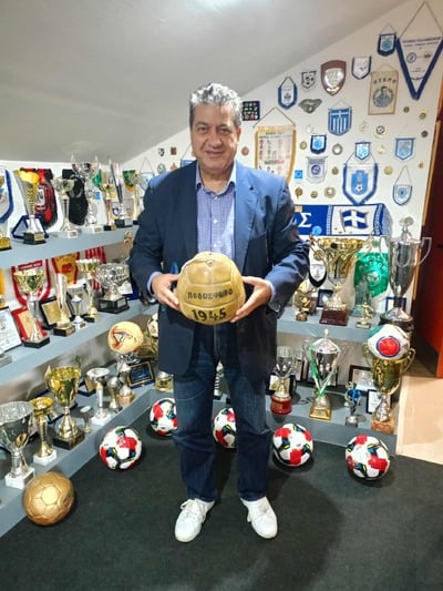 Συνάντηση Πέτρου Ψωμά με τον Πρόεδρο του Συνδέσμου Παλαιμάχων Ποδοσφαιριστών- ΦΩΤΟ