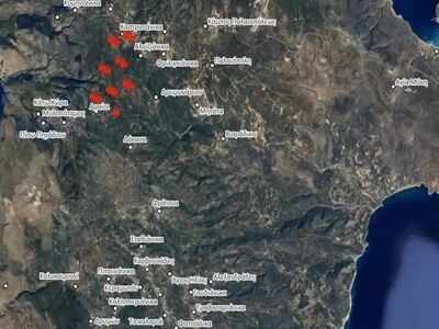 Φωτιά στα Κύθηρα: Αποκαλυπτικός χάρτης τ...