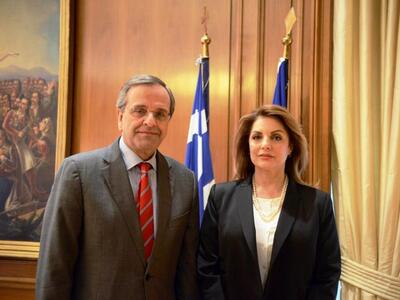 Προεκλογική ομιλία της Γκερέκου με τη ΝΔ...