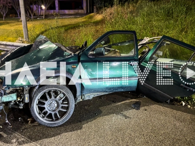 Ηλεία: Αυτοκίνητο κόπηκε στα δύο- Μάχη γ...