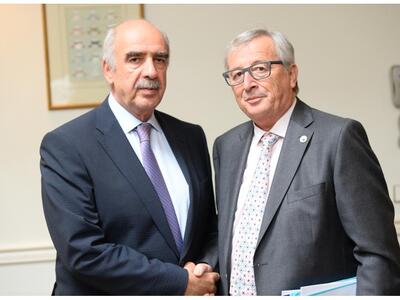 Συνάντηση Μεϊμαρακη-Γιούνκερ στις Βρυξέλ...