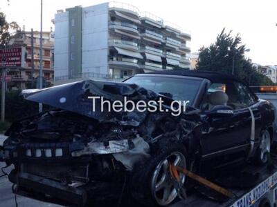 Το όχημα μάρκας MERCEDES του οδηγού που ...