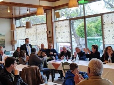 Την Αιγείρα επισκέφτηκε ο Ανδρέας Παναγιώτοπουλος