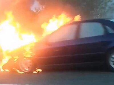 Αυτοκίνητο πήρε φωτιά στην Αθηνών – Κορί...