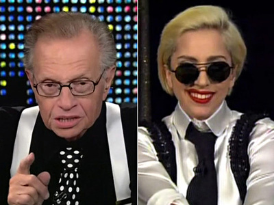 Η Lady Gaga ντύθηκε Larry King και πήγε ...