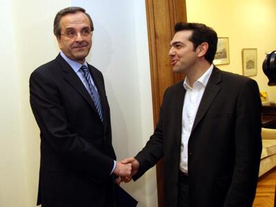 H ατζέντα της τηλεμαχίας Τσίπρας - Σαμαρ...