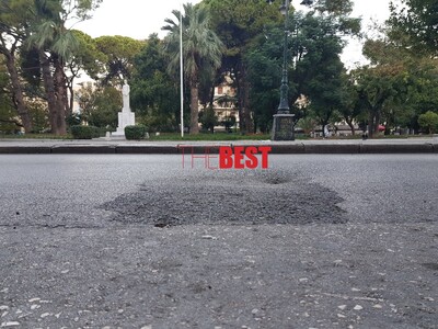 Επικίνδυνη καθίζηση του οδοστρώματος στη...
