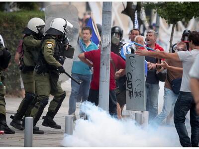 Επεισόδια στα συλλαλητήρια στη Θεσσαλονί...