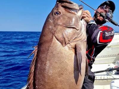 Έπιασε βλαχοσφυρίδα 40 κιλών - Η απίστευτη ψαριά 