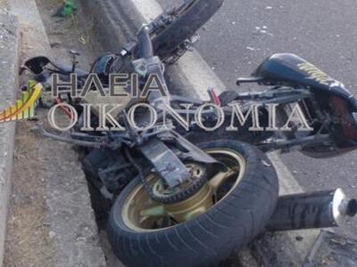 Κατάκολο: Σφοδρή σύγκρουση Ι.Χ με μηχανή...