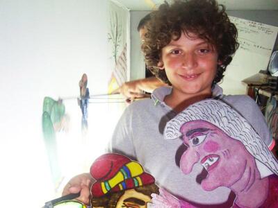 Ο καραγκιοζοπαίχτης Χρήστος Πατρινός ζων...