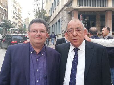 Ο Θανάσης Καφέζας εκπρόσωπος Τύπου της π...