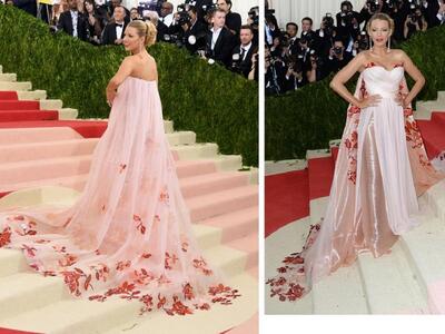 Mε άνθινο ροζ Burberry η εγκυμονούσα Μπλέικ Λόβλι