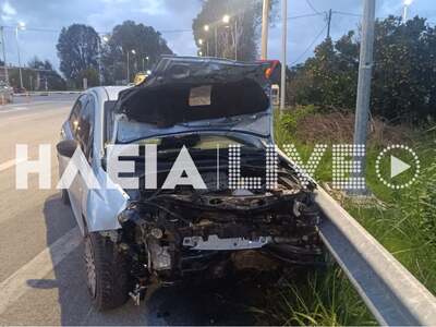 Πατρών - Πύργου: Τρεις τραυματίες σε τροχαίο