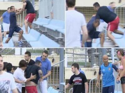 Καβγάς στις εξέδρες, τέλος η προπόνηση