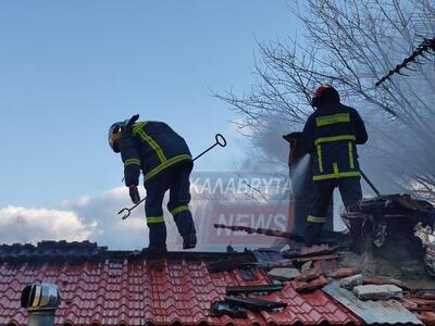 ΑΧΑΪΑ: Πυρκαγιά κατέστρεψε κατοικήσιμη οικία στο Δροβολοβό- ΦΩΤΟ