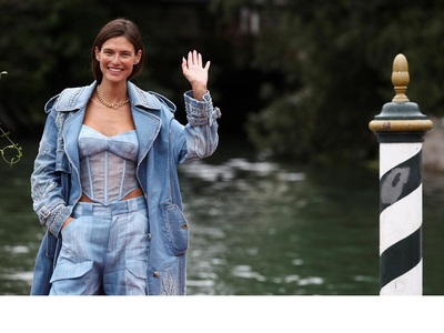 Μπιάνκα Μπάλτι με πρωινό denim look Erma...