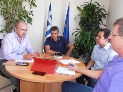 Σύσκεψη του Γ. Αγγελόπουλου με τον Α. Πα...