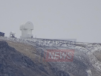 Καλάβρυτα: Το πρώτο χιόνι στο Χελμό - "Πασπάλα" αλλά χιόνι