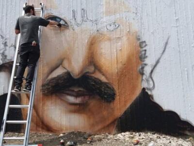 Το υπέροχο γκράφιτι με τη μορφή του Νίκο...