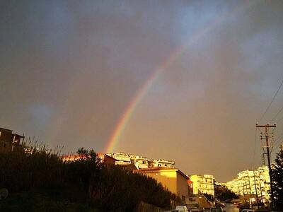 Το ουράνιο τόξο από την Αρόη όπως το είδ...