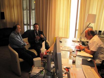 Επίσκεψη Κατσικόπουλου σε τοπικές εφημερίδες