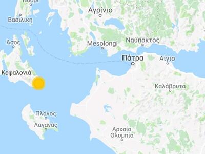 Σεισμική δόνηση αισθητή σε Κεφαλονιά και Ζάκυνθο