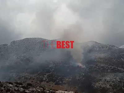 Φωτιά στον Ερύμανθο Αχαΐας- Πνέουν ισχυρ...