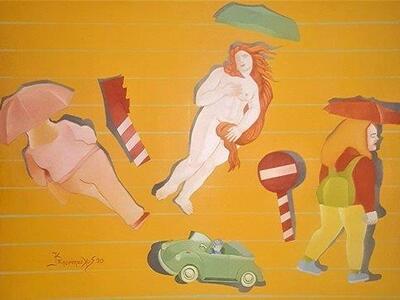 Aτομική έκθεση ζωγραφικής του Κώστα Σπυρ...