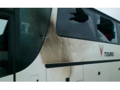 Μολότοφ σε πούλμαν του ΠΑΟΚ