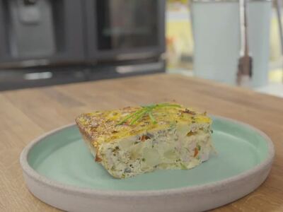 Πεντανόστιμη ισπανική ομελέτα φούρνου 