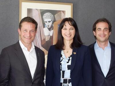 Συνάντηση Έλενας Κουντουρά με τον Φαμπιάν Κουστώ