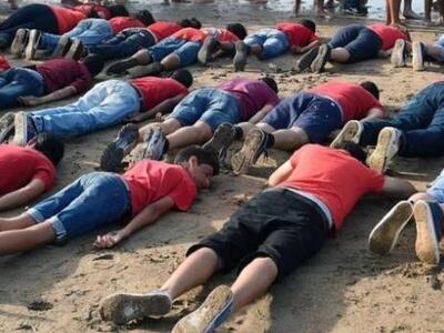 Ξάπλωσαν στο ...κύμα, όπως ο Αϊλάν- Μια ...