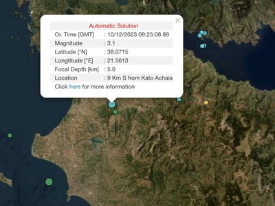 Σεισμός: Κι άλλη δόνηση αισθητή στην Πάτρα 